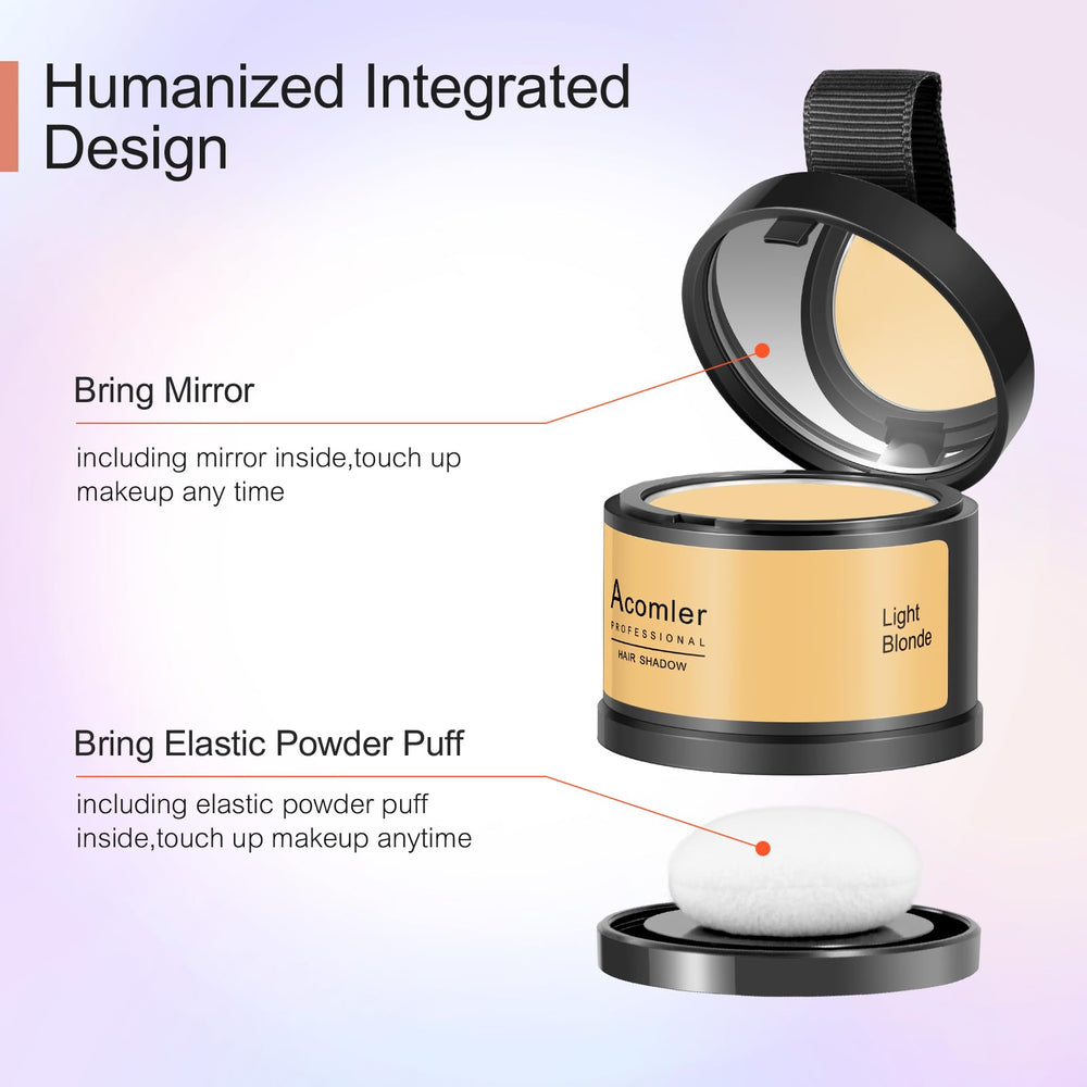 Acomler Beard line coverage powder defines facial hair with subtle color