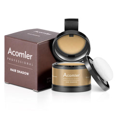 Acomler hairline powder compact for precise thinning-area coverage
