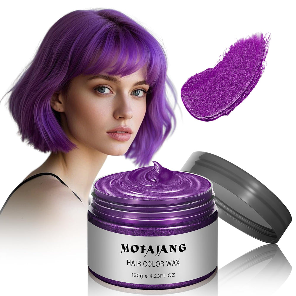Acomler purple temporary color wax for easy party-ready look