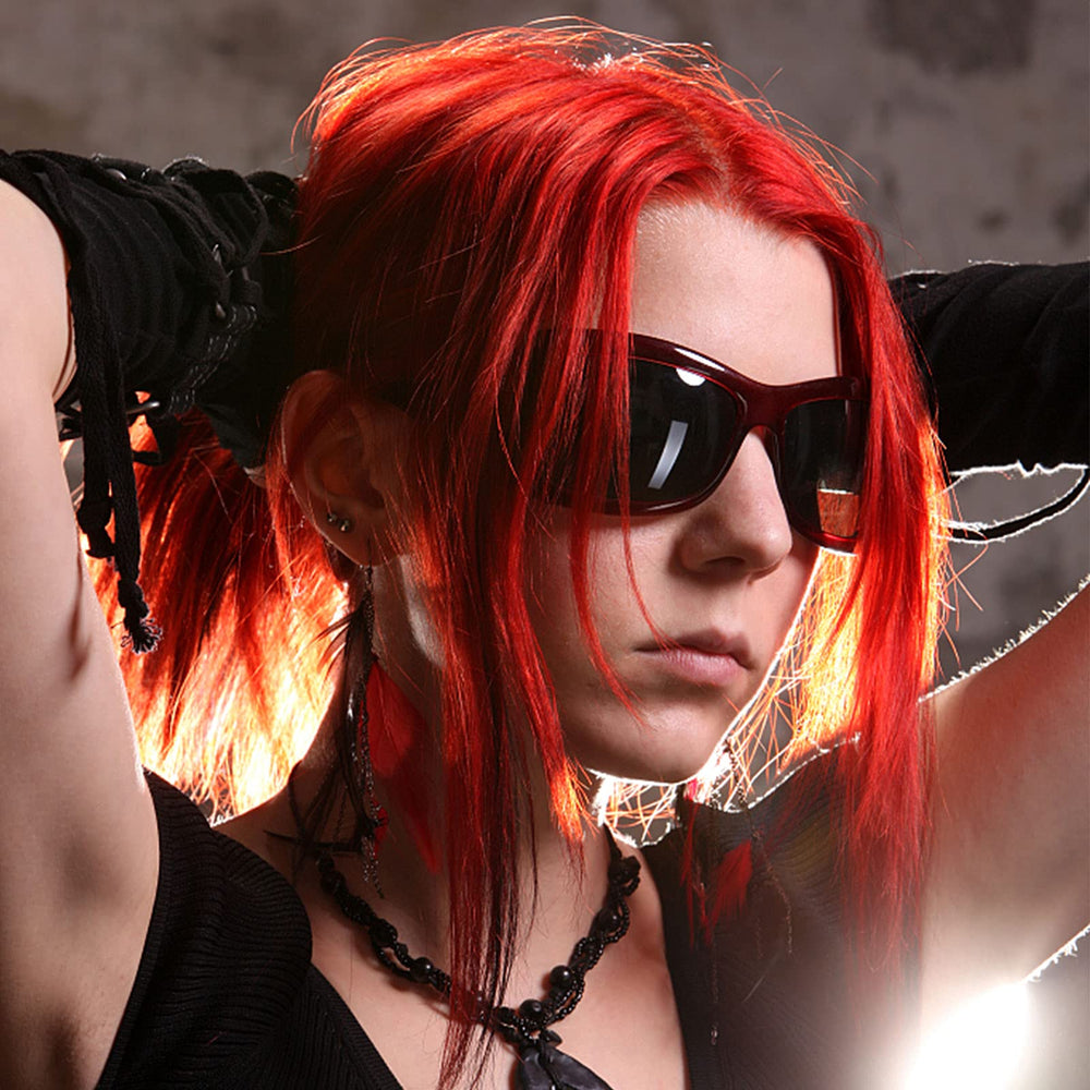 Acomler temporary red hair wax for festive cosplay looks.