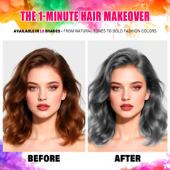 Acomler washable temporary hair color easy to wash out.