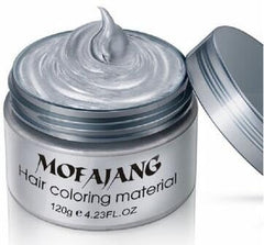 Acosexy Grey Hair Dye Temporary Wax jar ready for bold party looks