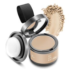 Acosexy hairline shadow powder closeup shows natural blend and long wear.