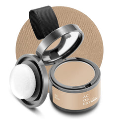 Acosexy root touch-up hair powder med blonde delivers seamless root coverage.