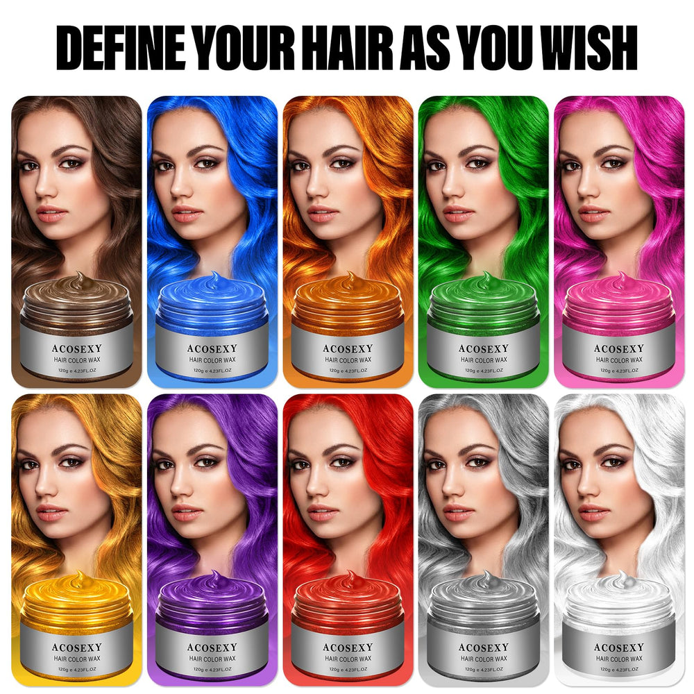 Acosexy temporary color washes off easily after use
