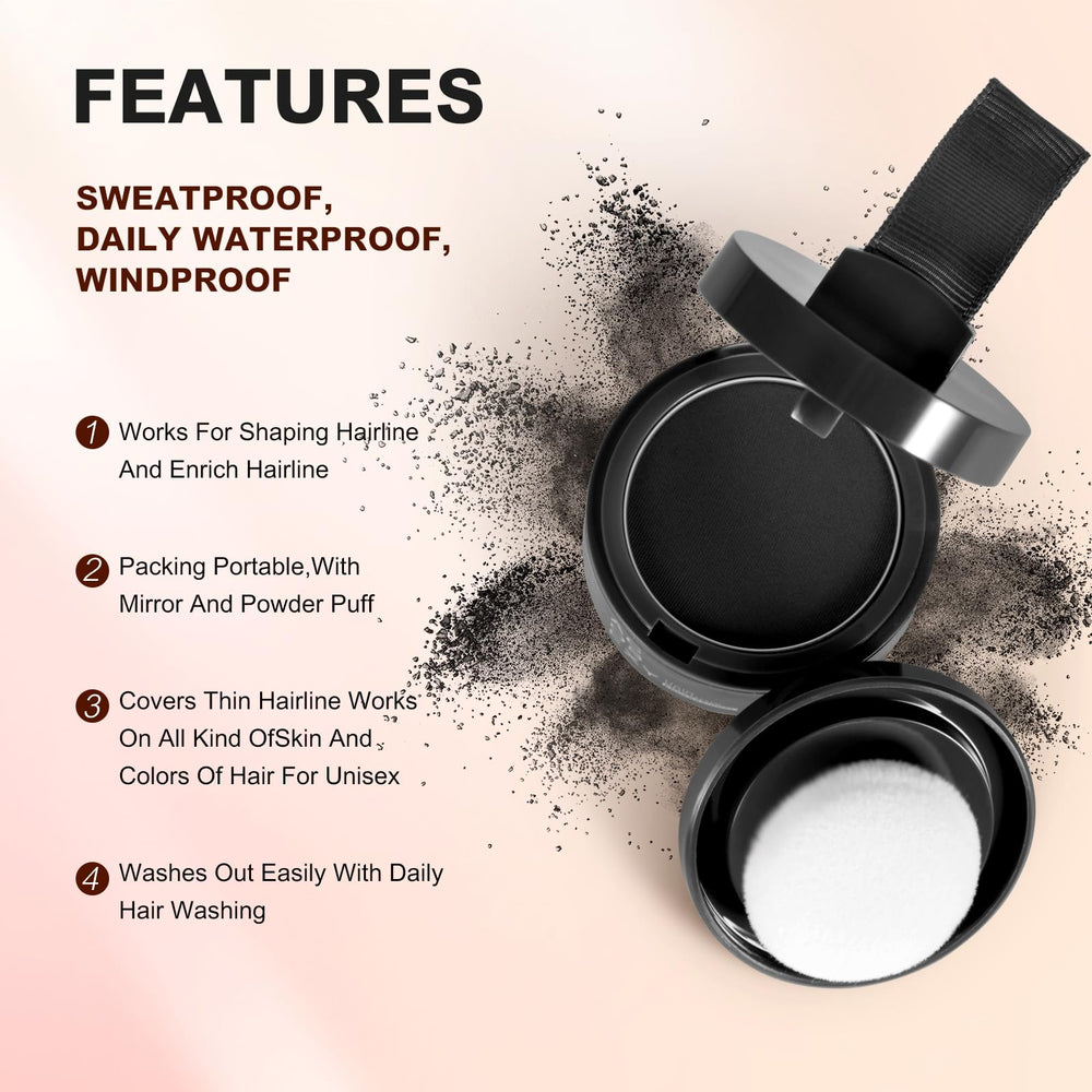 Acosexy thinning hair coverage powder blends naturally for a fuller look.