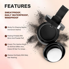 Acosexy thinning hair coverage powder blends naturally for a fuller look.