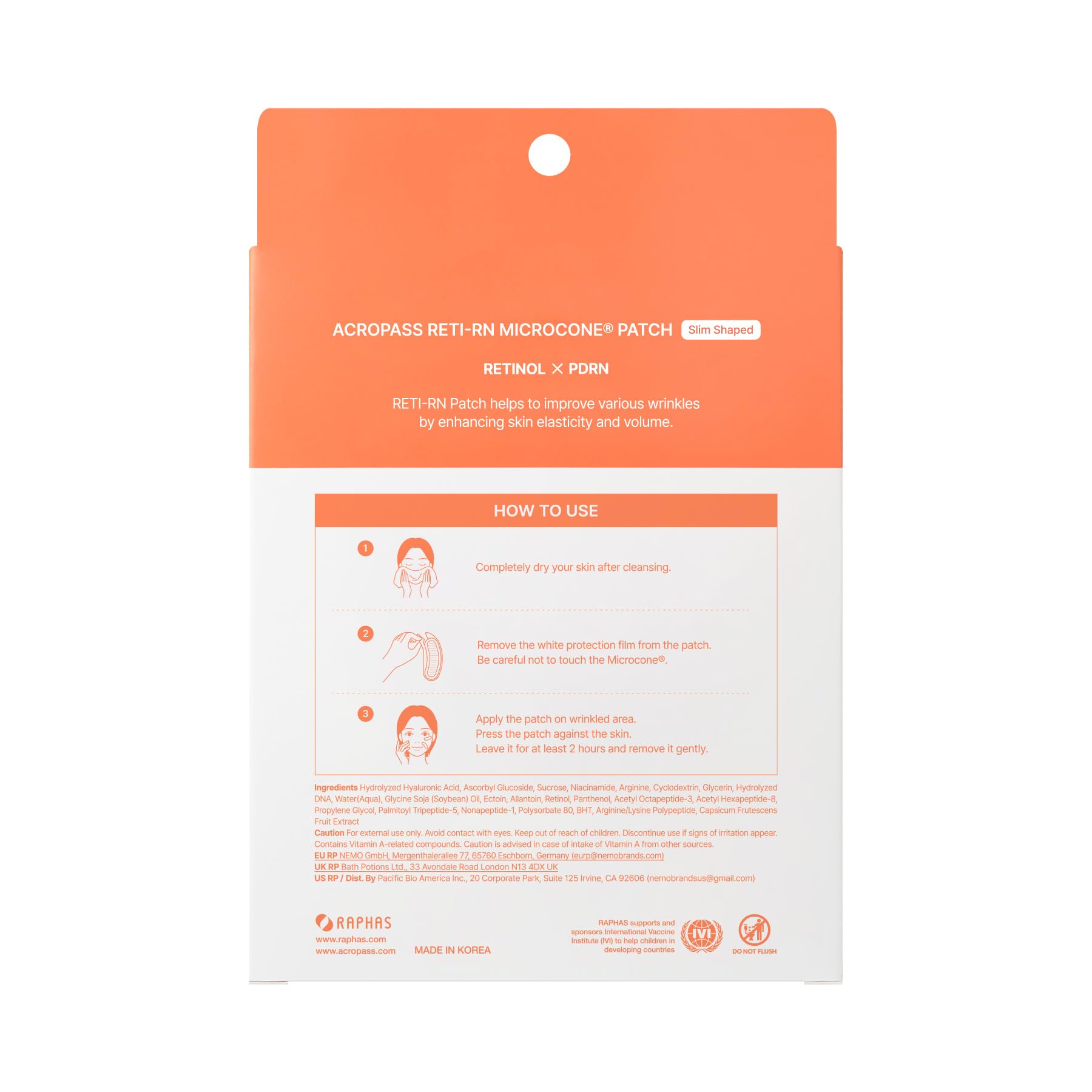 Acropass RETI-RN patch stays discreet and thin overnight for daytime confidence