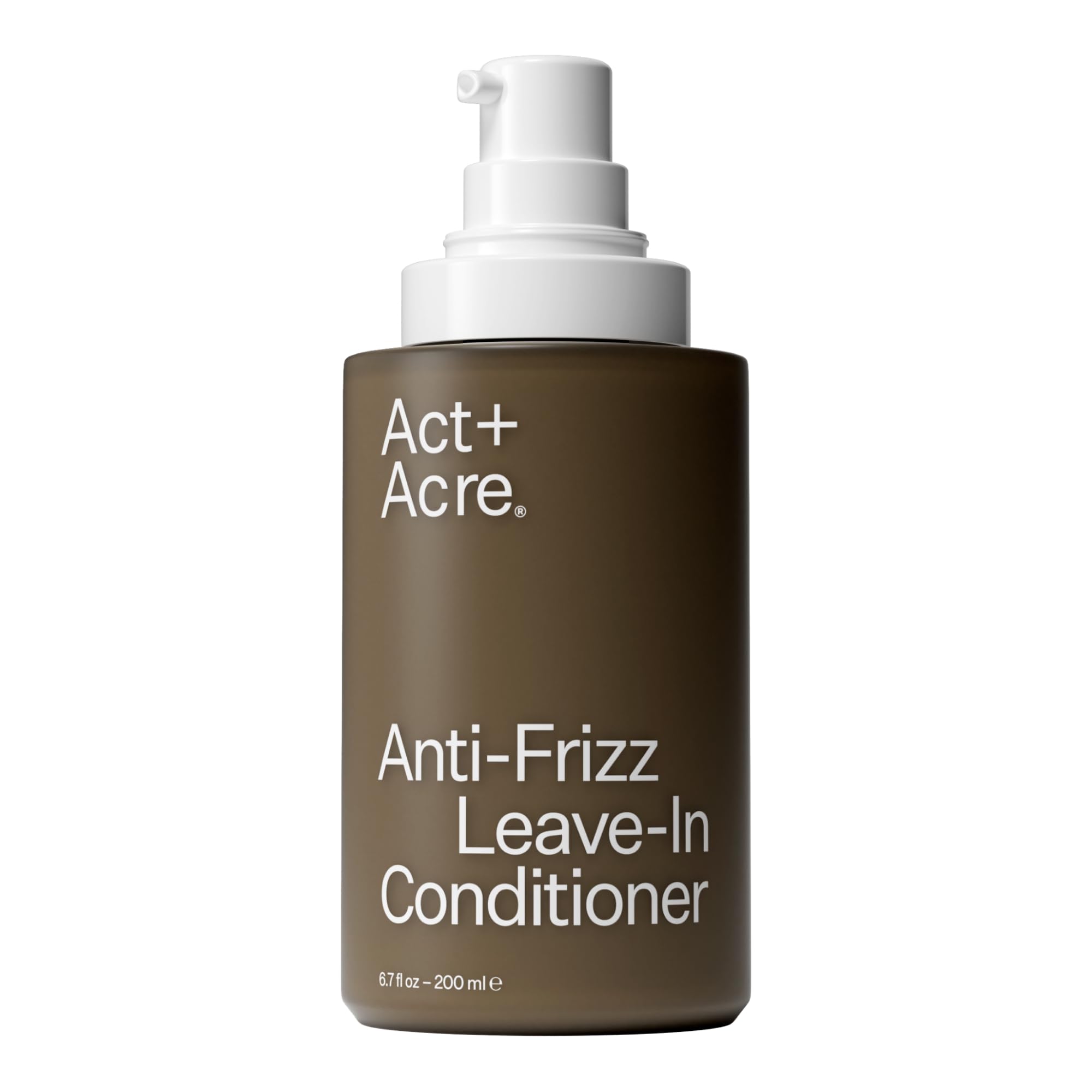 ACT+ ACRE leave-in bottle pour for lightweight nourishment and frizz control