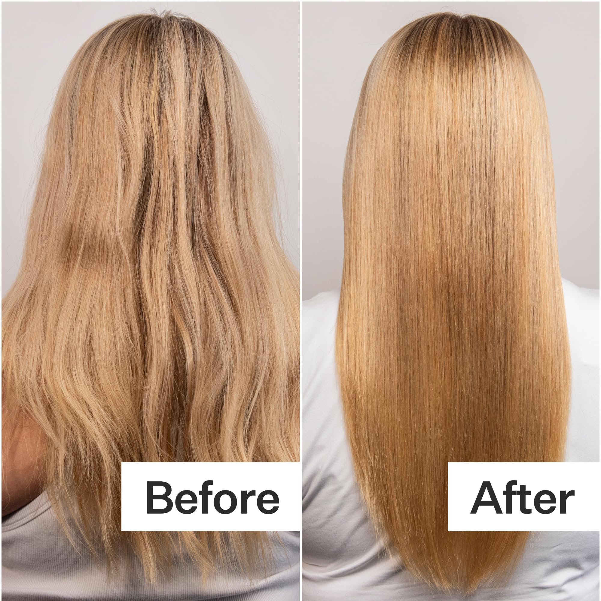 ACT+ ACRE Restorative Conditioning Hair Mask being applied, smooths the surface for a soft feel.