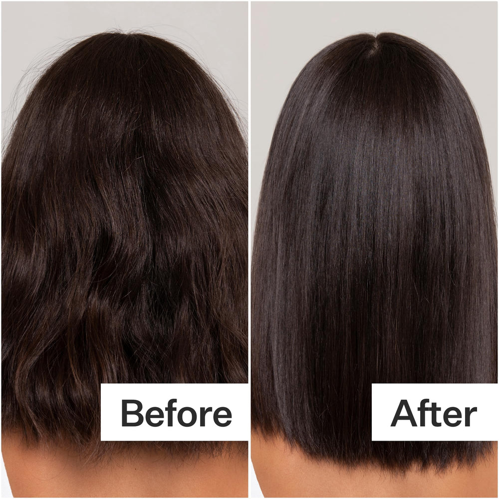 ACT+ ACRE Restorative Conditioning Hair Mask swatch demonstrates detangling glide without weigh-down.
