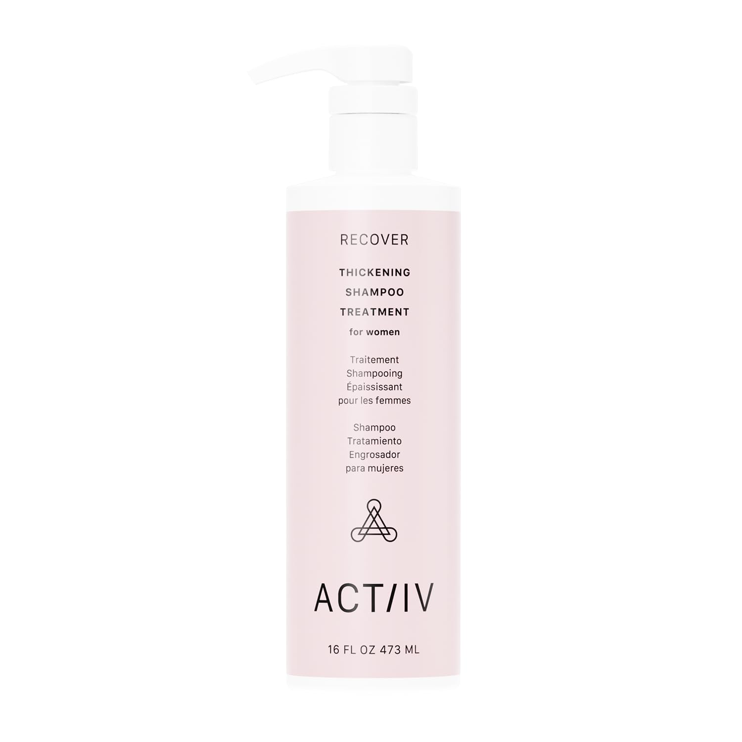 ACTIIV Recover shampoo bottle demonstrates cleansing for refreshed, oil-control roots.
