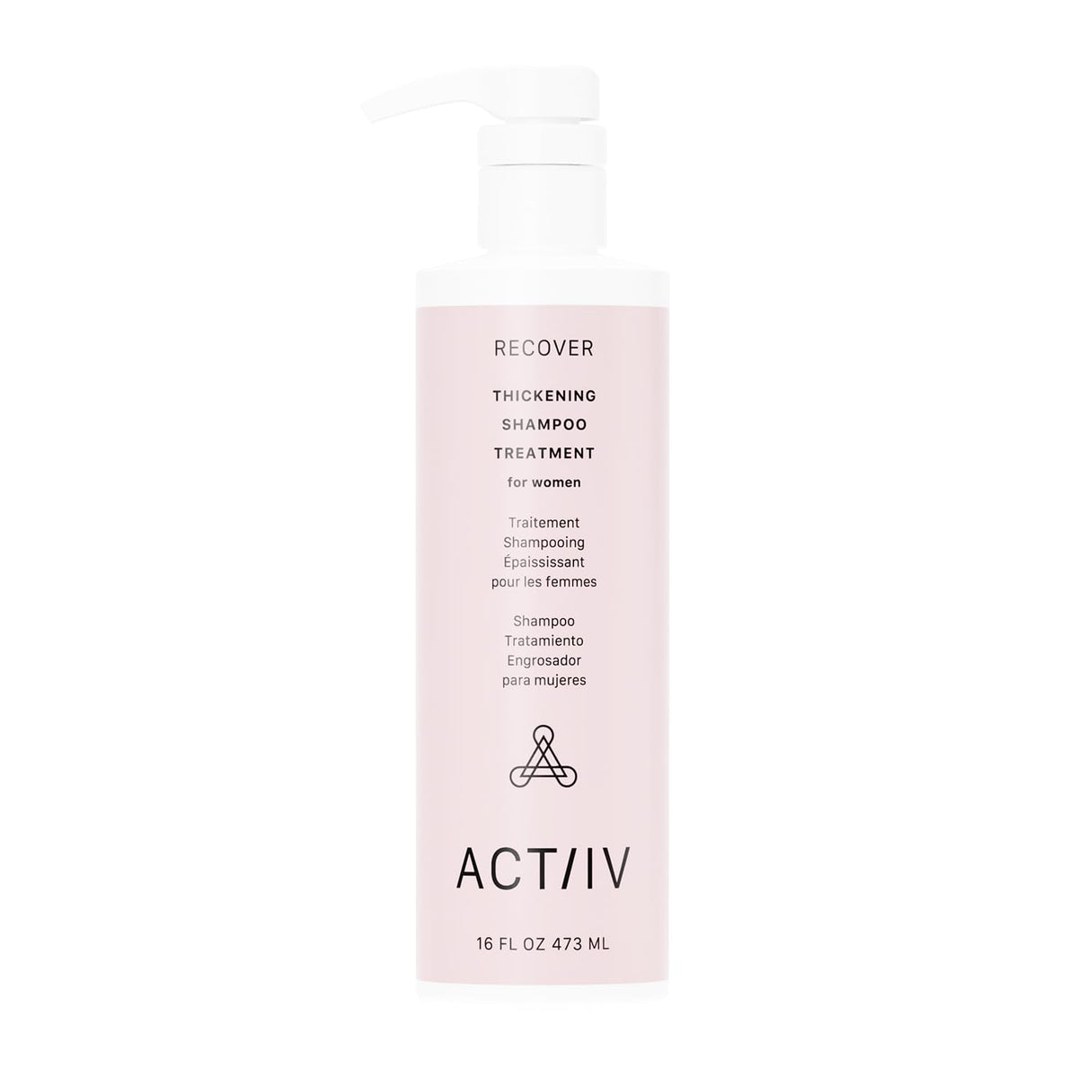 ACTIIV Recover shampoo bottle demonstrates cleansing for refreshed, oil-control roots.