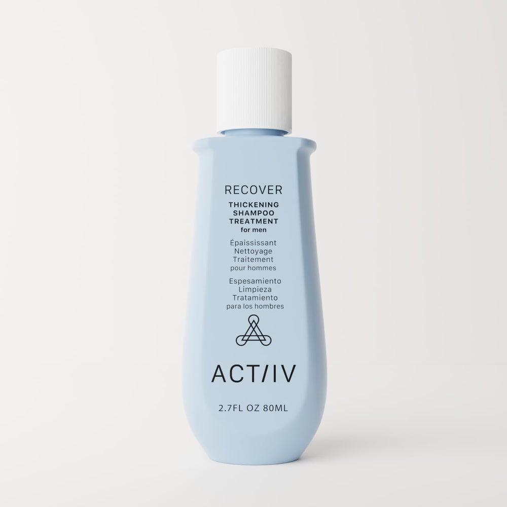 ACTIIV Recover thickening shampoo lather demonstrates rich foam for cleansing.