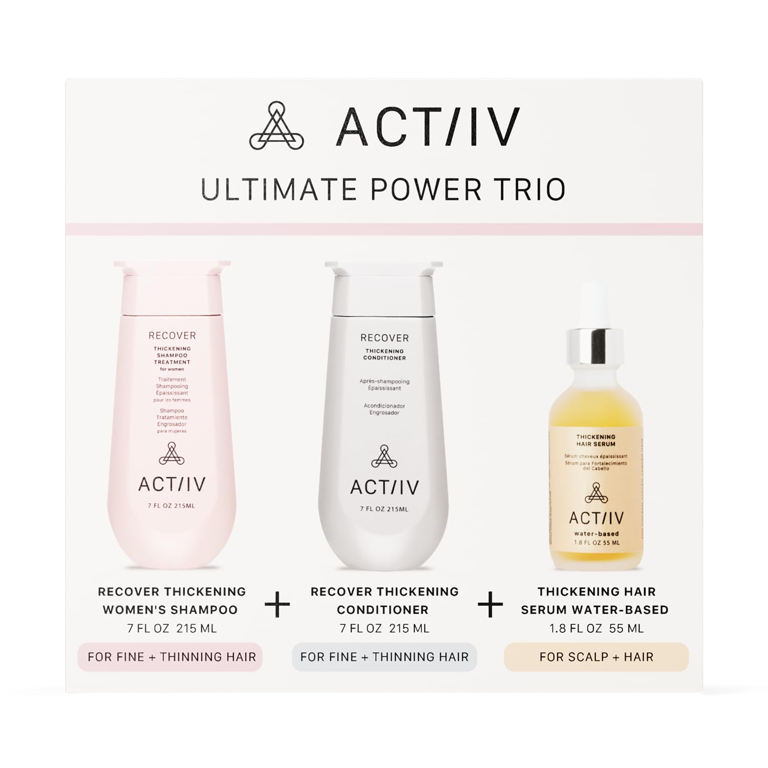 ACTIIV Ultimate Power Trio conditioner tube ready to detangle and smooth hair