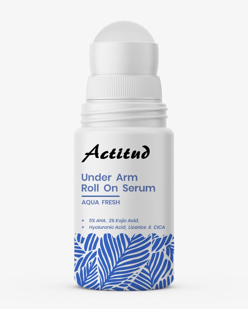 Actitud underarm roll-on serum bottle for brightening and even tone.