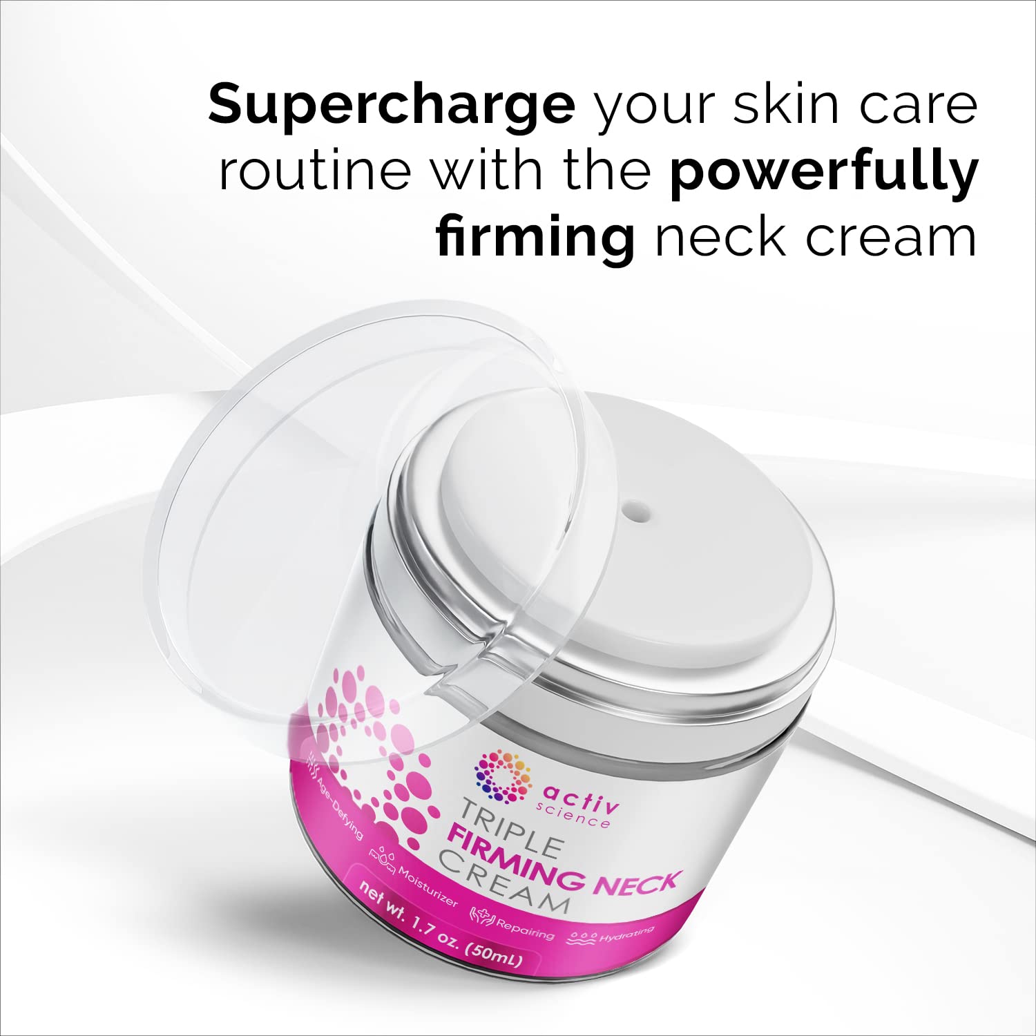 ACTIVSCIENCE pump-dispense action enables easy daily application.