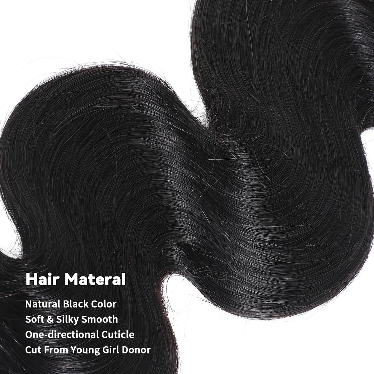 ACTLADY body wave texture feels soft and silky after washing.