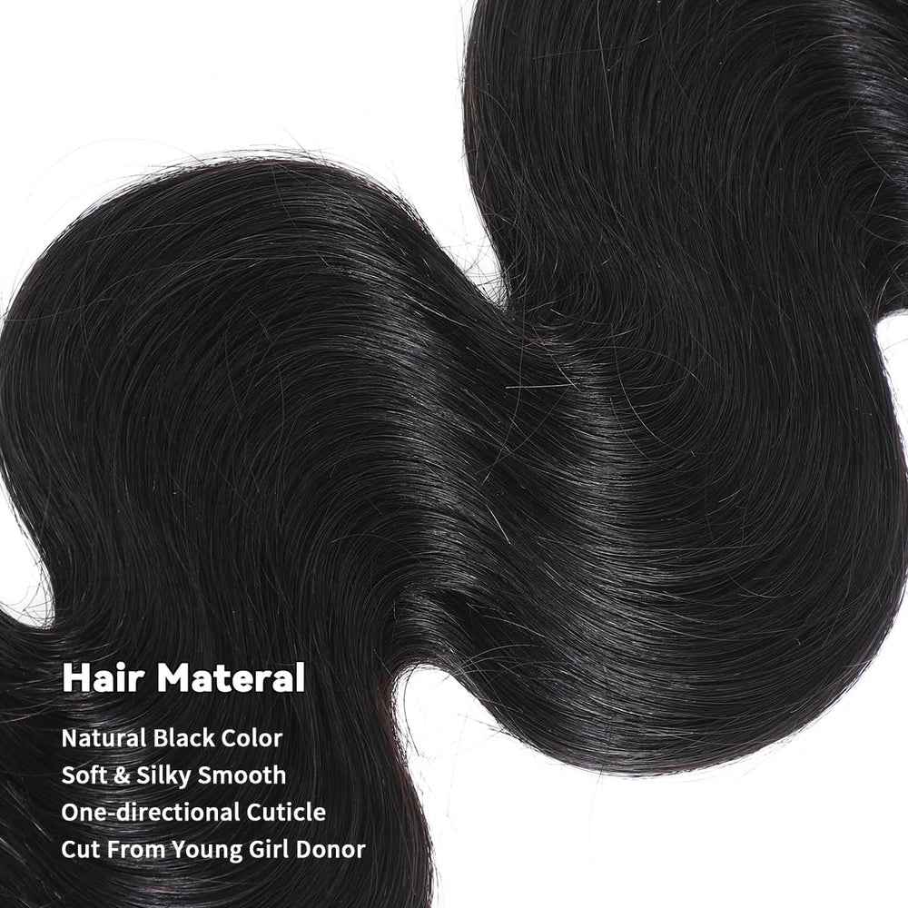ACTLADY body wave texture feels soft and silky after washing.