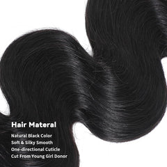 ACTLADY body wave texture feels soft and silky after washing.
