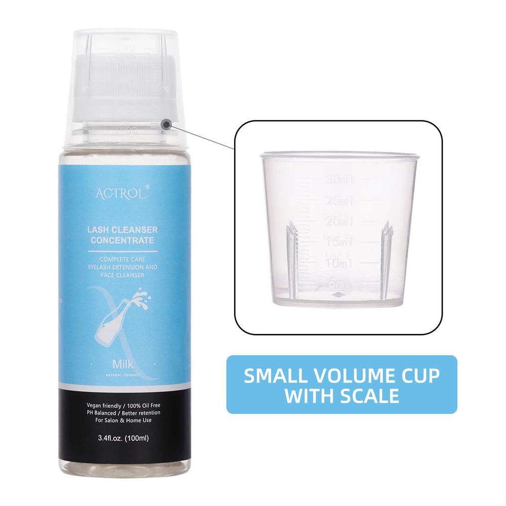 ACTROL Daily cleansing suitable for natural lashes and makeup removal.