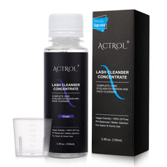 ACTROL eyelash cleanser concentrate 100ml bottle for salon-grade lash cleansing