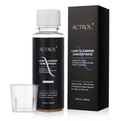 ACTROL eyelash cleanser concentrate bottle for easy dilution and daily care.