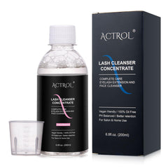 ACTROL Eyelash Cleanser Concentrate for at-home lash care with Cherry Blossoms scent