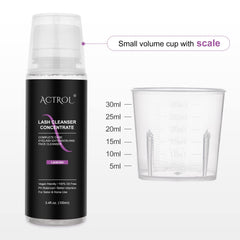 ACTROL concentrate dilution with water in measuring cup for precise mixing