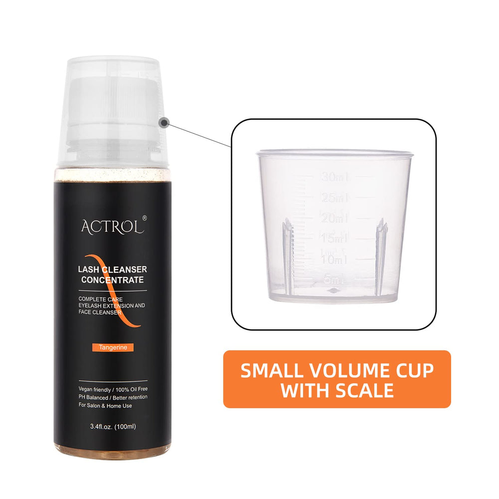 ACTROL Eyelash Cleanser Concentrate salon use with professional results.