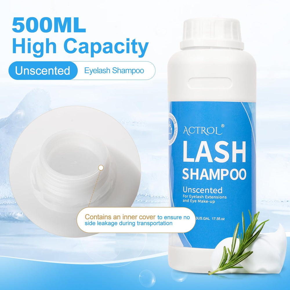 ACTROL Eyelash Shampoo upgraded ingredients improve cleansing and foam