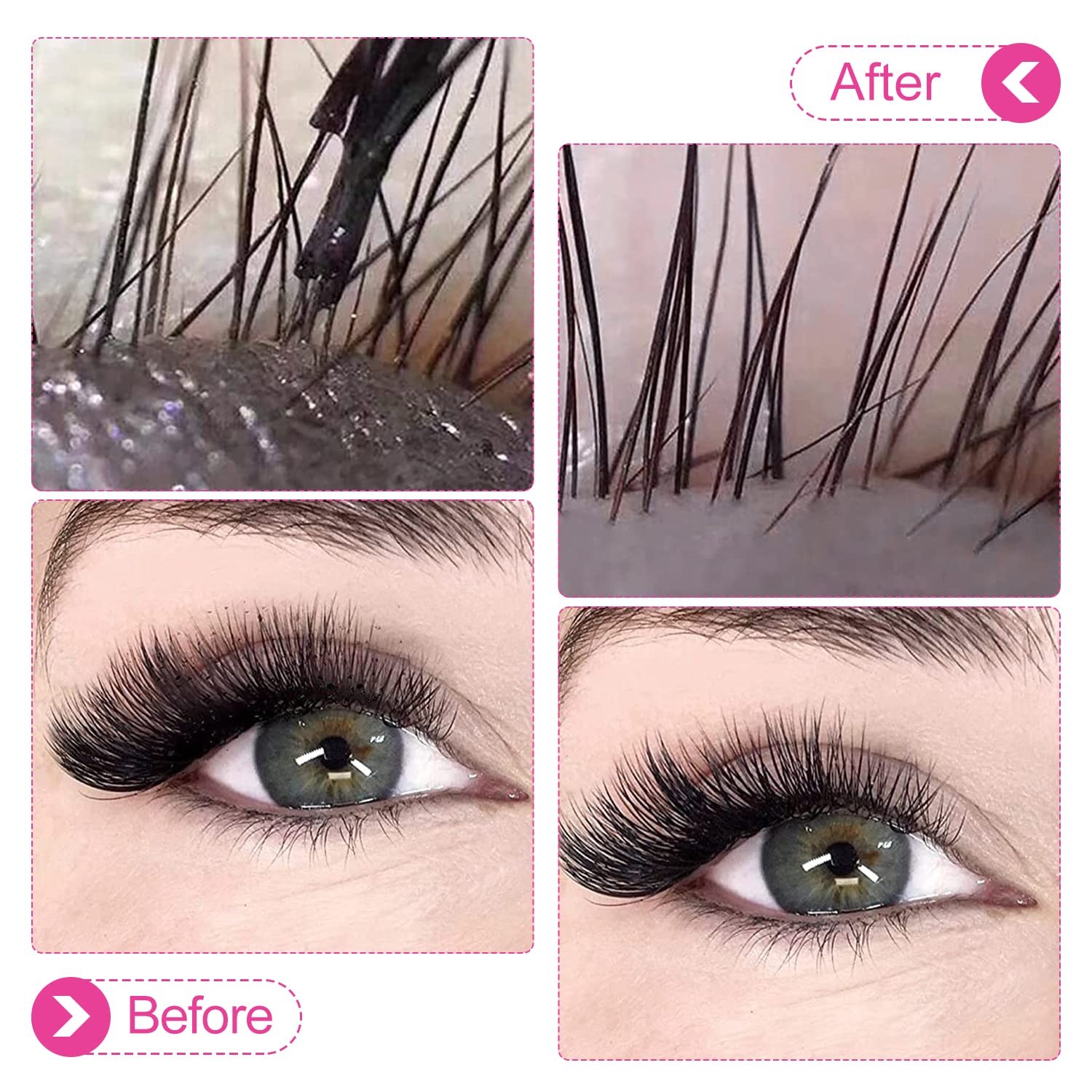 ACTROL cleanses lash lines by removing dirt with smooth foam during extension care.