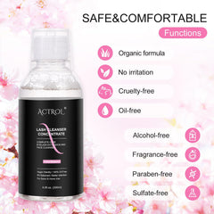 ACTROL Lash Shampoo Bottle 60ml for easy DIY dilution and use