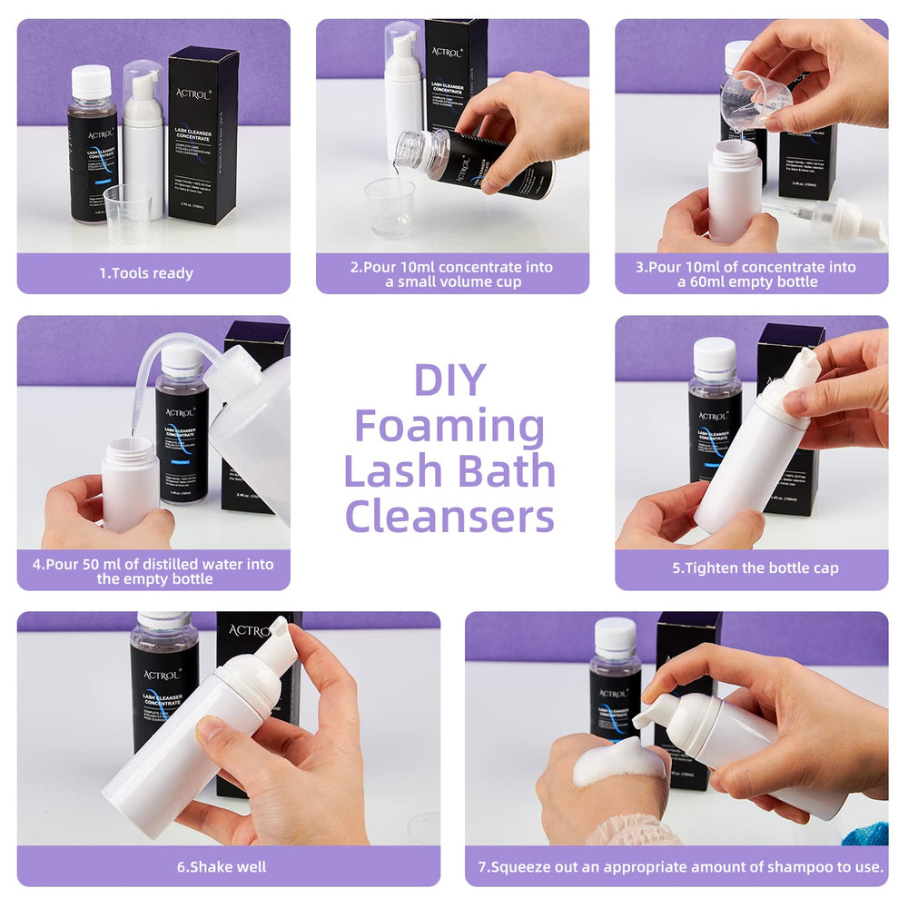 ACTROL Oil-free, paraben-free, sulfate-free formula for gentle lash care.