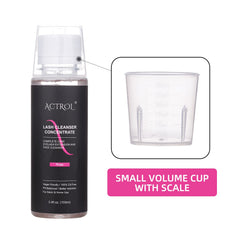 ACTROL paraben-free formula ensures gentle, non-irritating lash cleansing.