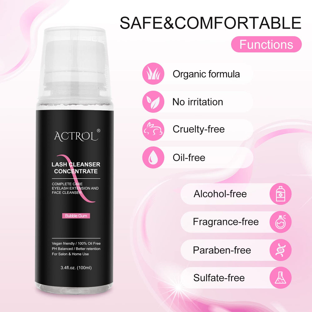 ACTROL professional-salon-use demonstrates high-grade lash care formula