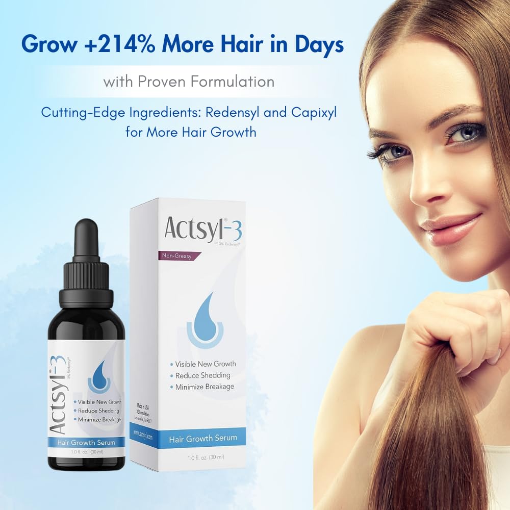 Actsyl-3 hair growth serum leaves scalp feeling refreshed with no residue.