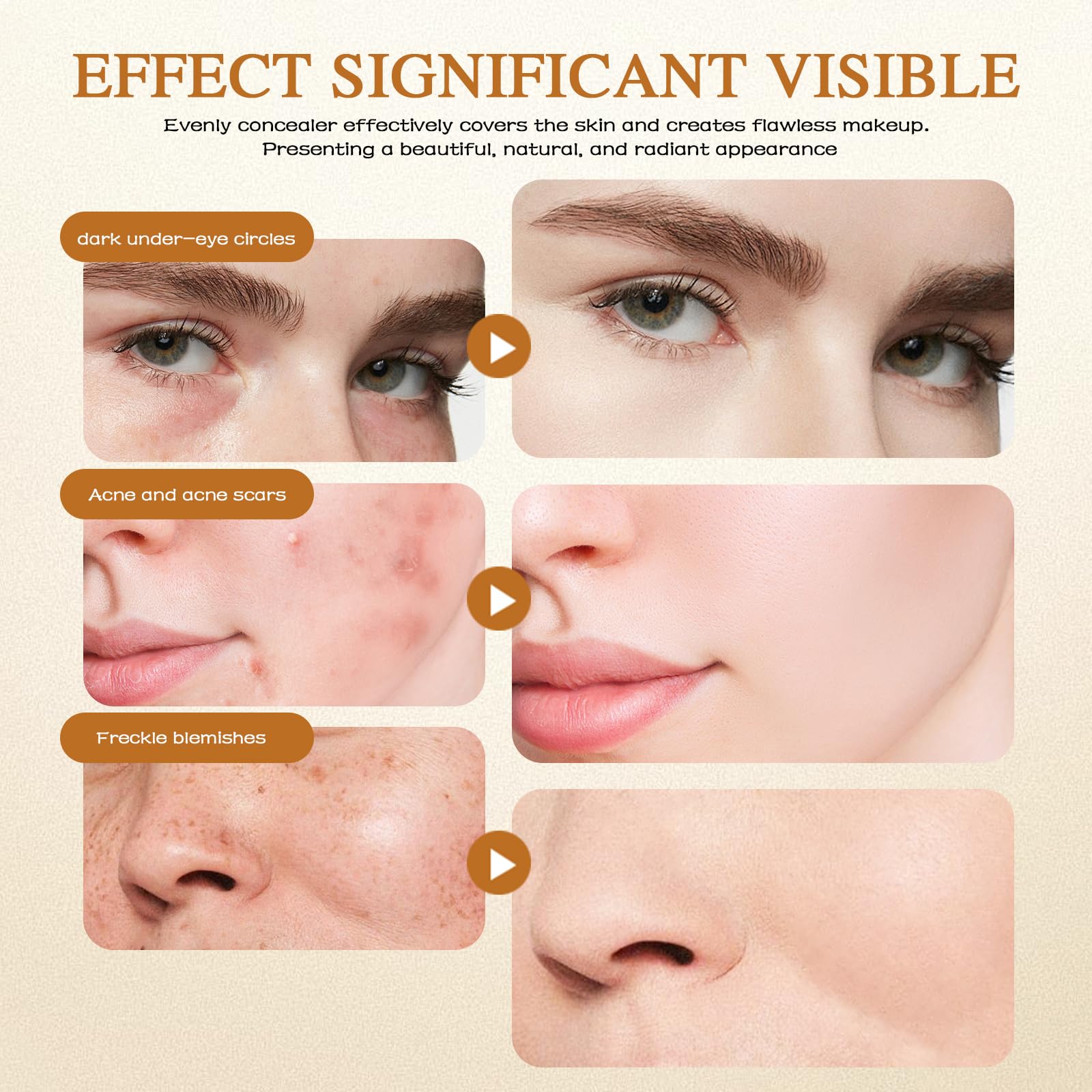 Acuever Luvie Glow Foundation Cushion final glow on model skin.