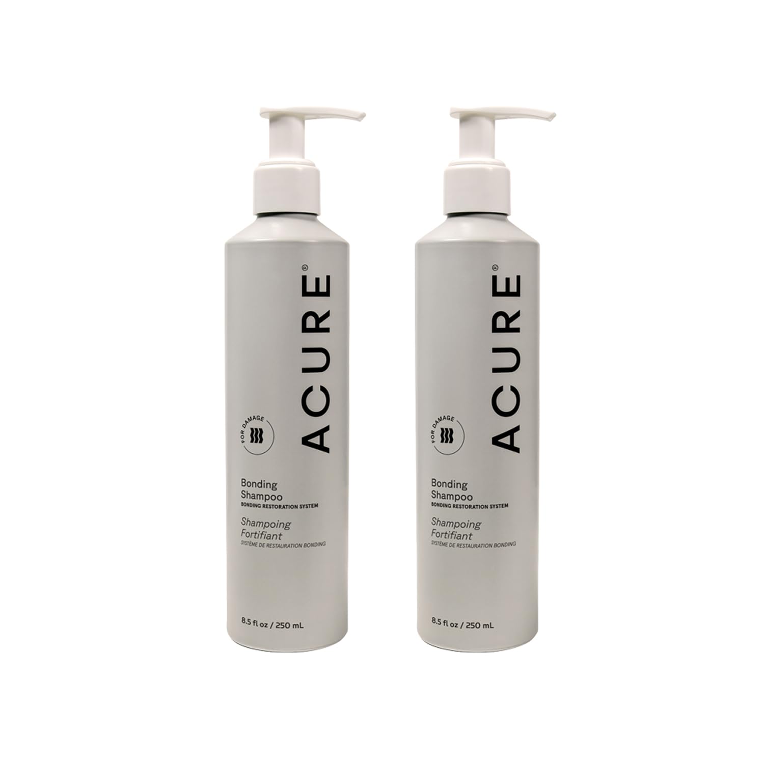 Acure Bonding Shampoo bottle front view, vegan and sulfate-free for daily cleansing