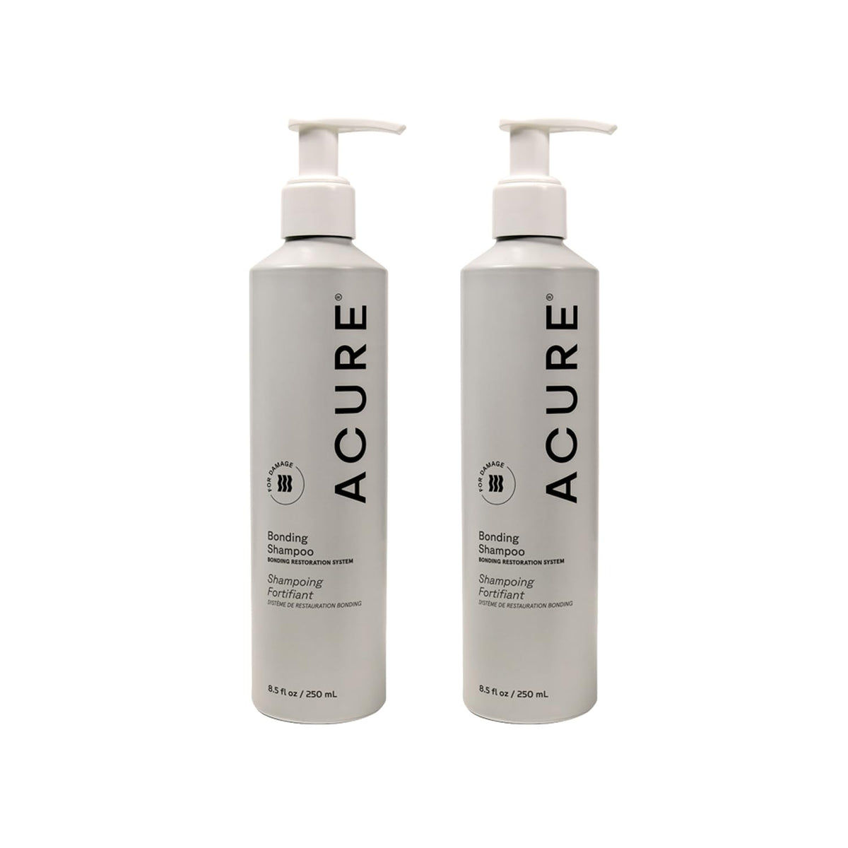 Acure Bonding Shampoo bottle front view, vegan and sulfate-free for daily cleansing