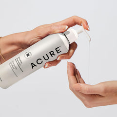 Acure Bonding Shampoo lather and application for easy scalp massage