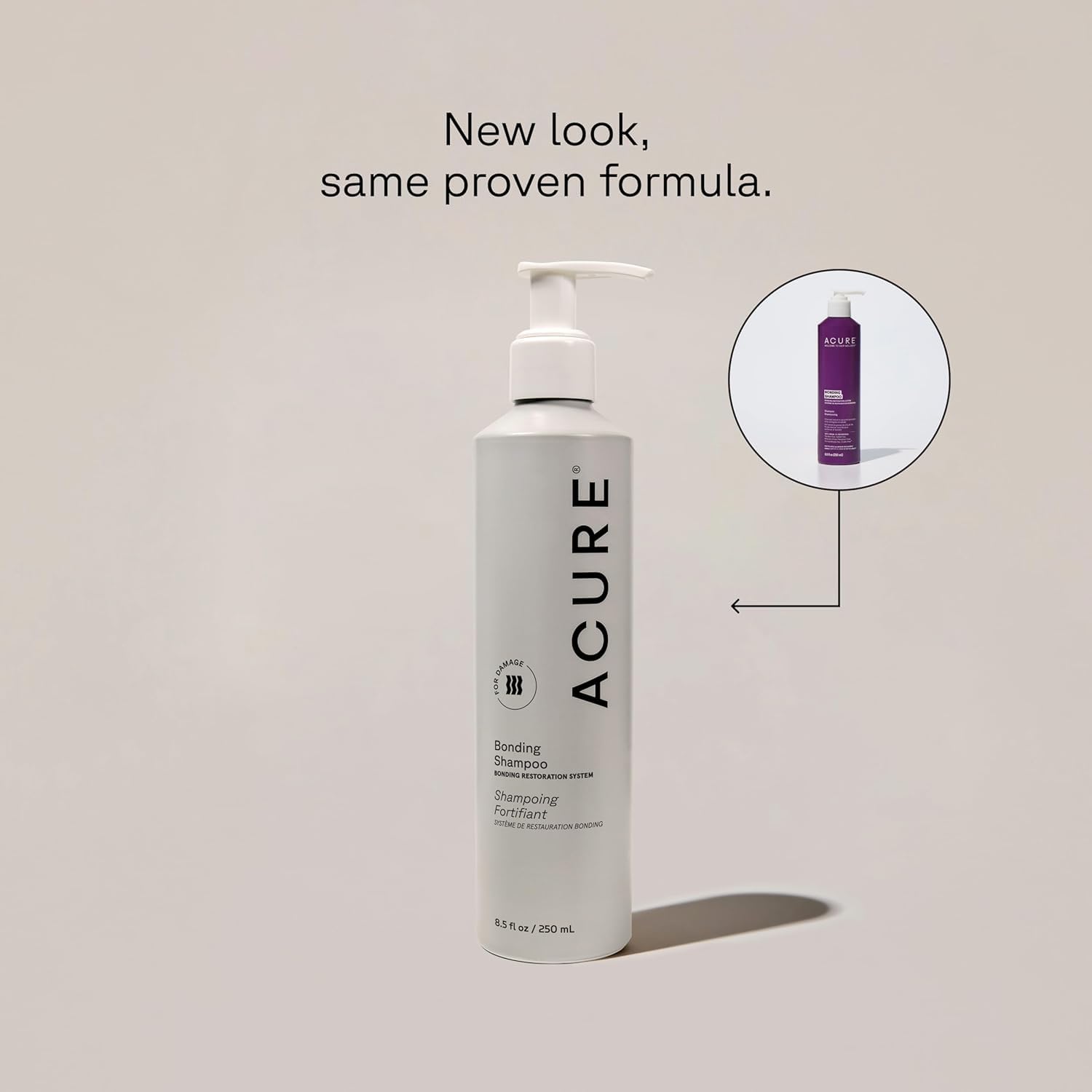 Acure Bonding Shampoo creamy lather delivers hydration during wash.