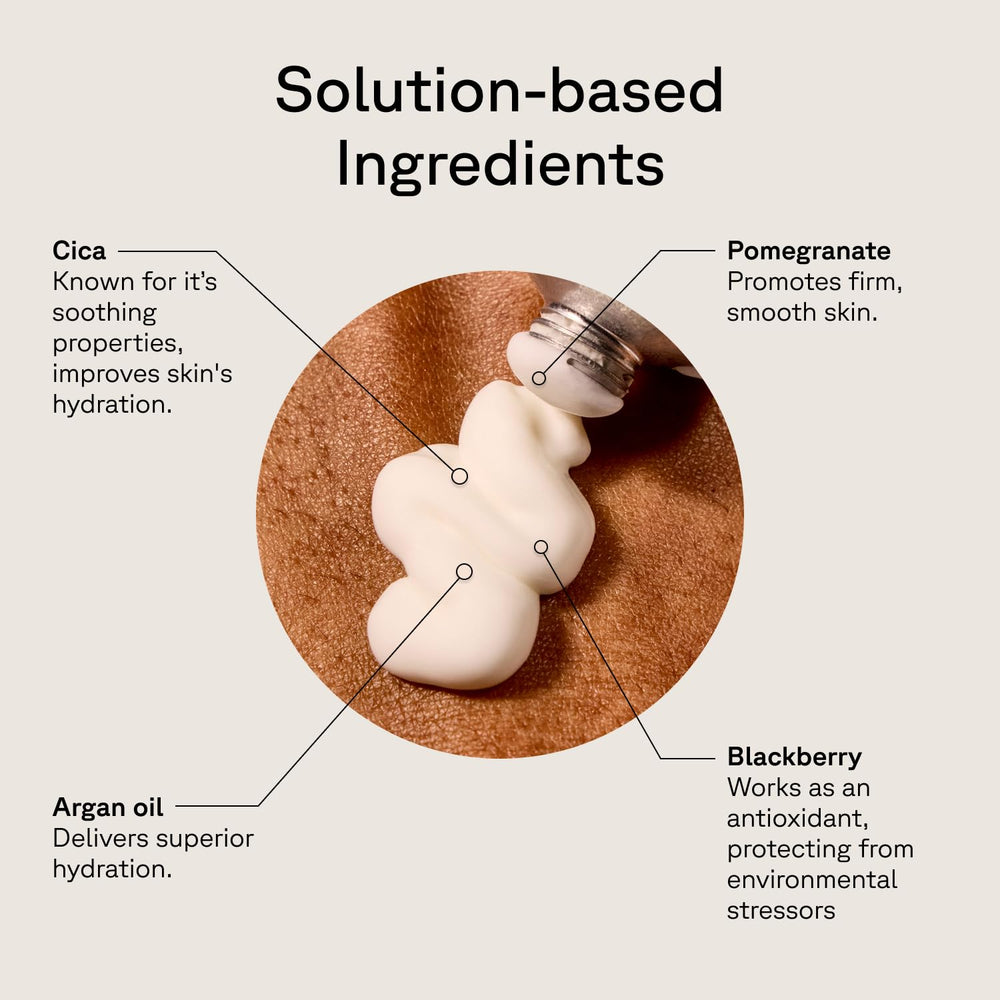 Acure Brightening Day Cream texture-application demonstrating airy daily use