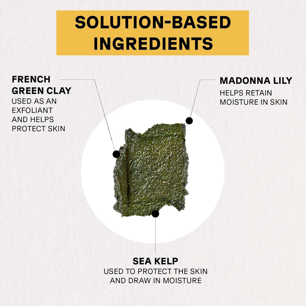 Texture close-up showing gentle exfoliating grains in Acure scrub.