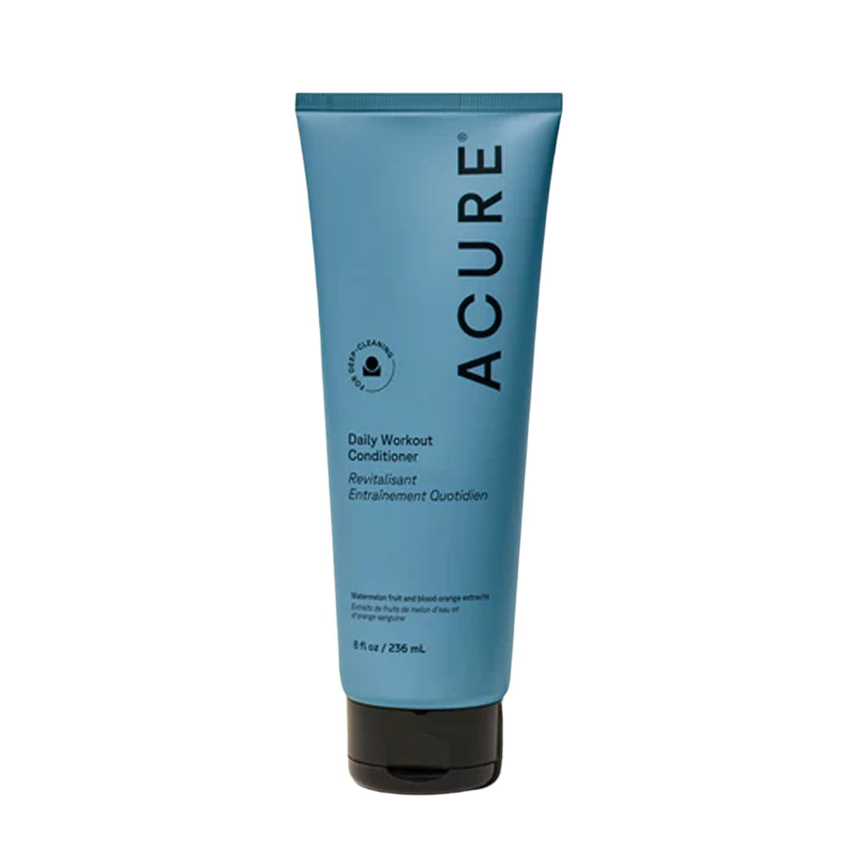 Acure Daily Workout Watermelon Conditioner bottle provides lightweight hydration for hair.