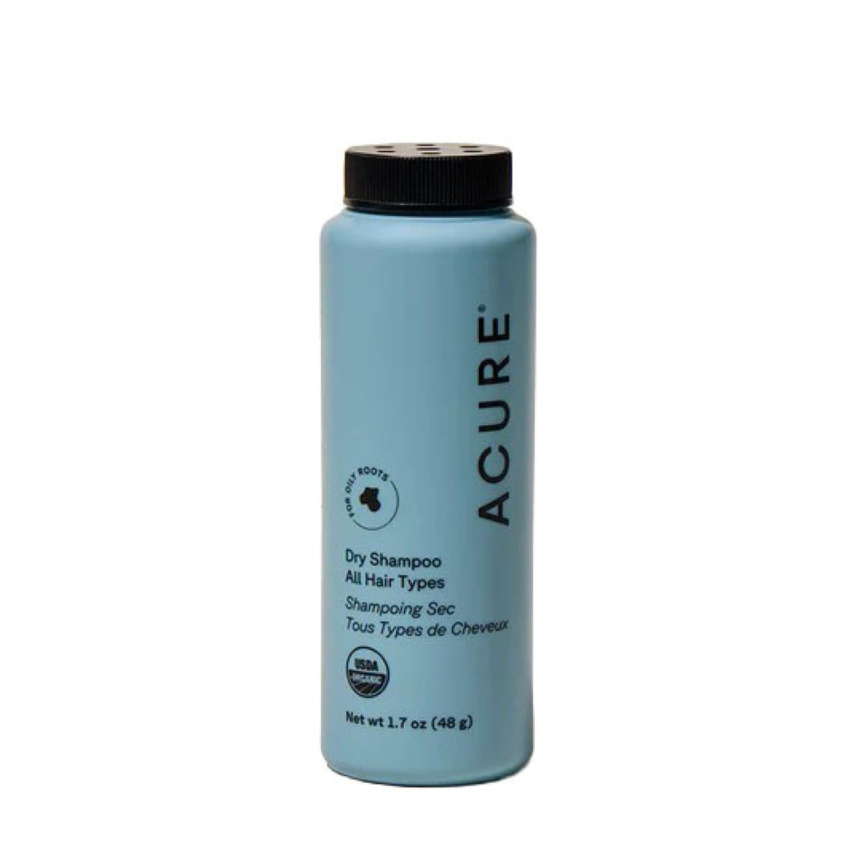 Acure Dry Shampoo mini travel bottle adds instant volume on the go.