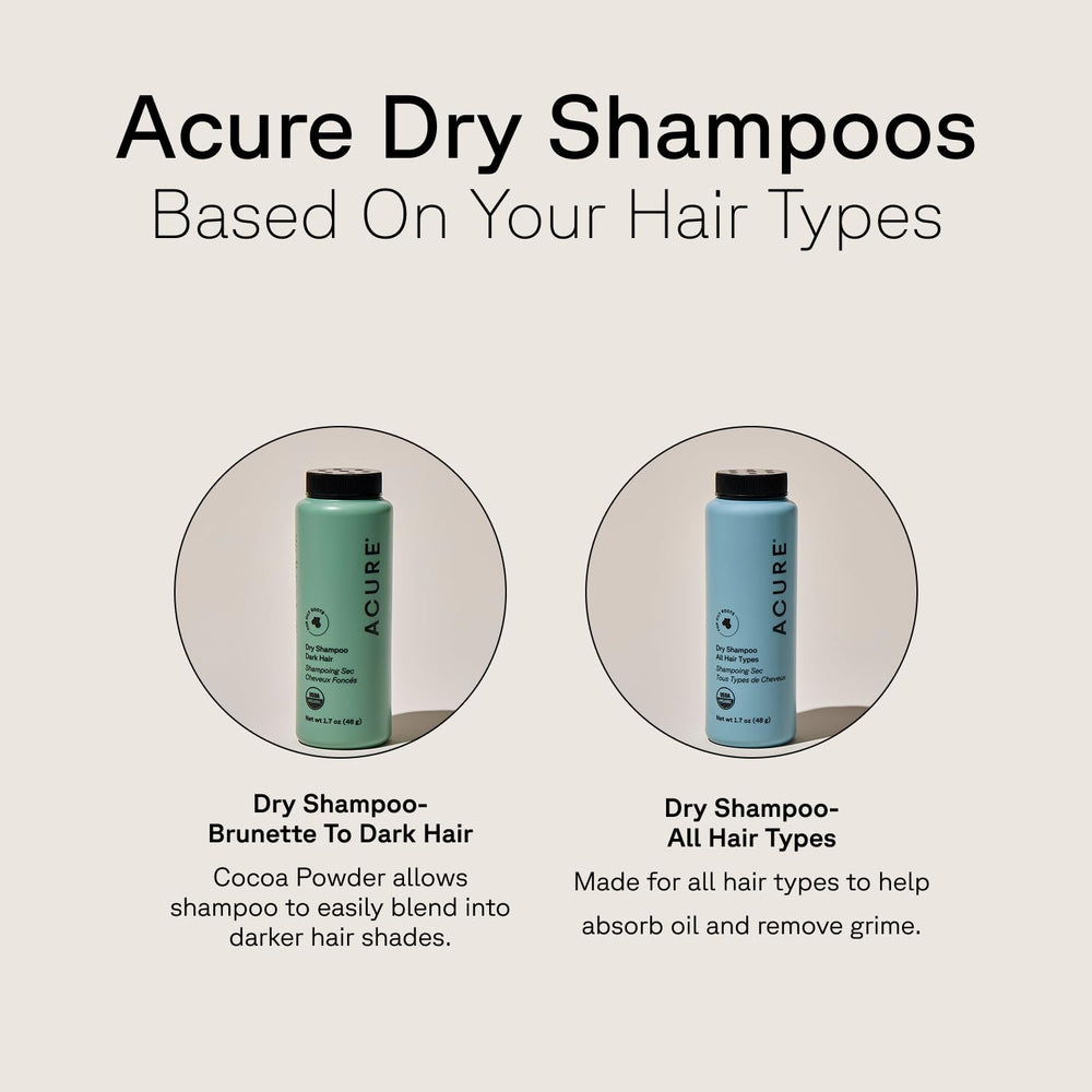 Acure Dry Shampoo uses vegan, organic ingredients for a light feel.