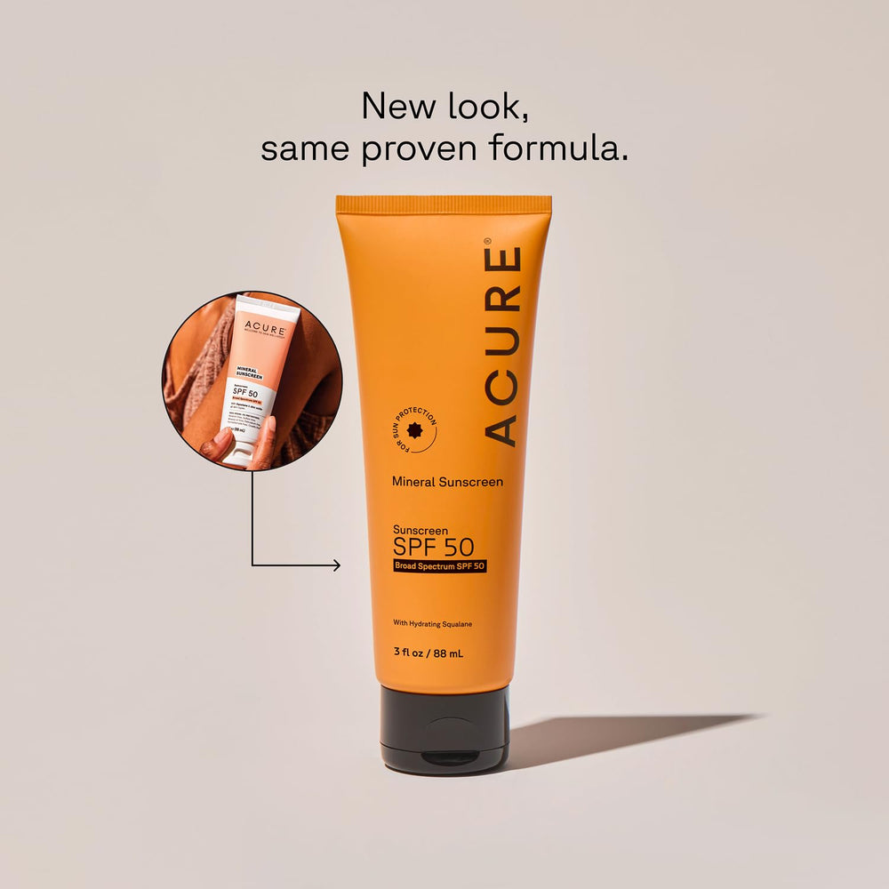 Acure Mineral Sunscreen being applied to the face demonstrates easy coverage