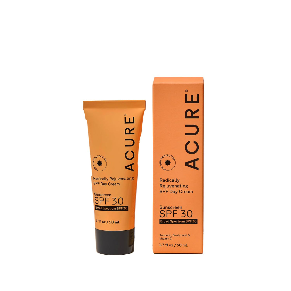 Acure Radically Rejuvenating SPF 30 Day Cream bottle for daily hydration.