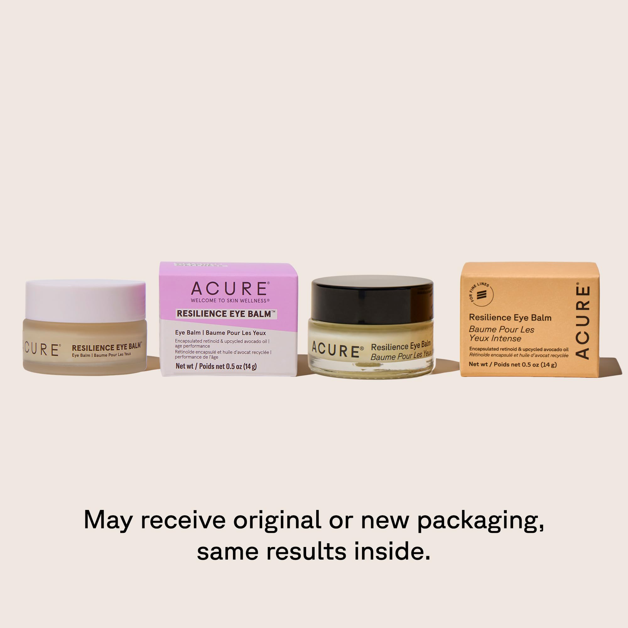Acure Resilience Eye Balm under-eye hydration close-up highlights nourishing avocado oil.
